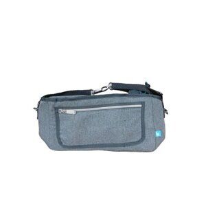 Babymoor Gray Tweedy Hook On Baby Bag Zip Pockets